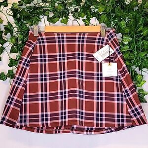 Originality. La La Land Creative Co. Plaid Skirt. Size Small. NWT